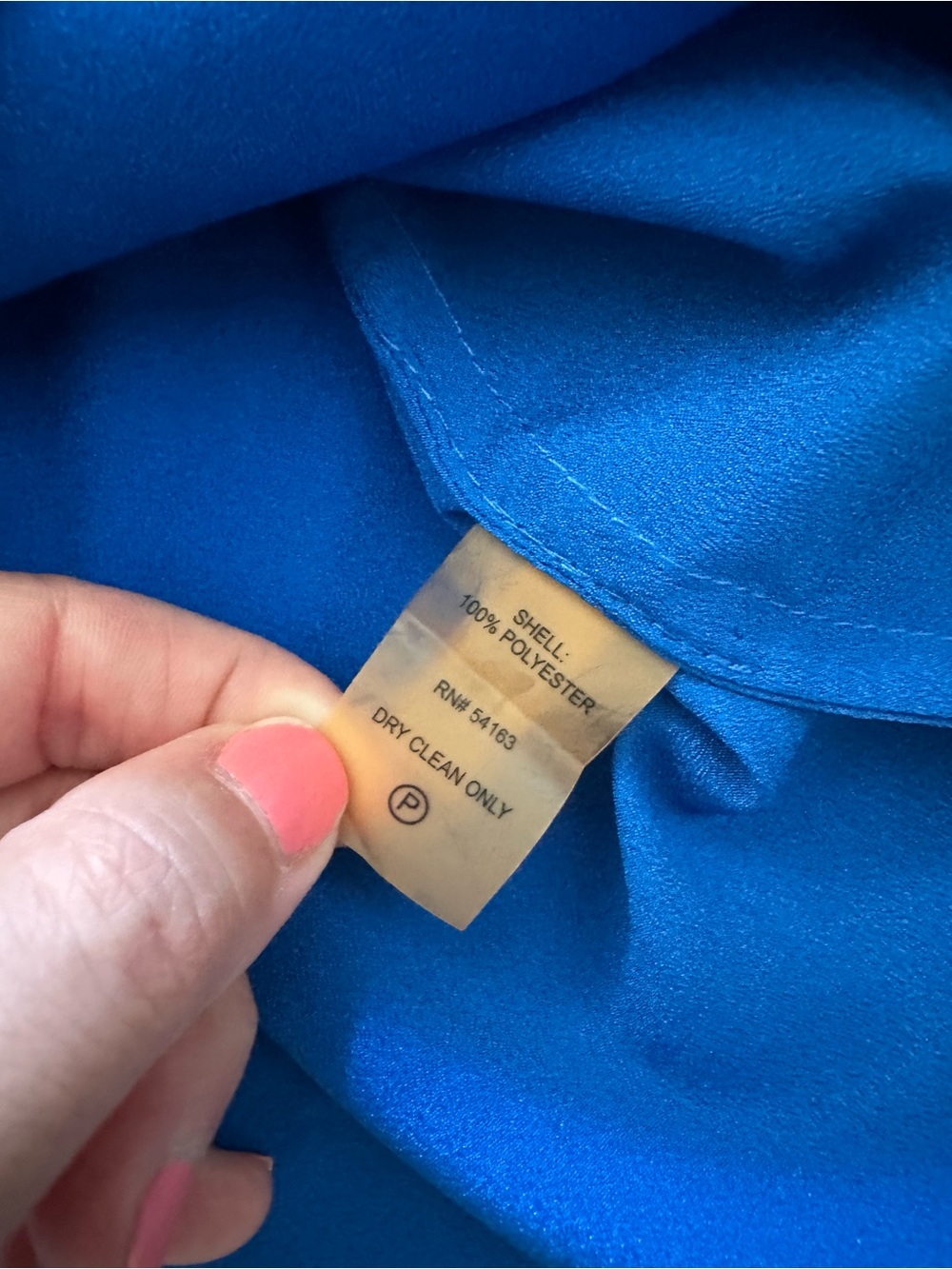 Ivanka Trump Cobalt Blue Split-Placket Tunic - Picture 6 of 8